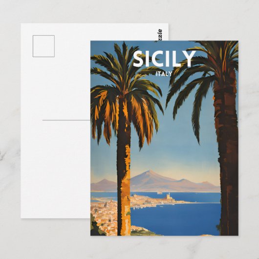 Sicilië Briefkaart (Voorkant / Achterkant)