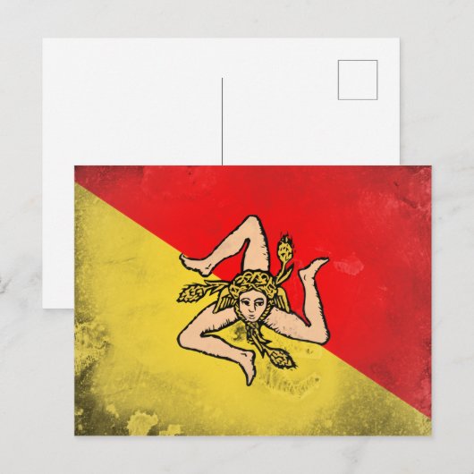 Sicilië Briefkaart (Voorkant / Achterkant)
