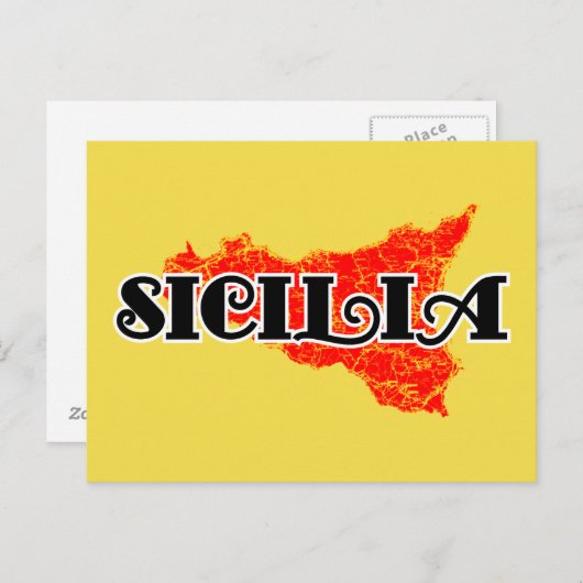 Sicilië Briefkaart (Voorkant / Achterkant)