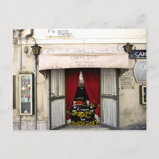 Sicilië Briefkaart met wijnstang (Voorkant)