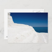 Sicilië - briefkaart Scala dei Turchi (Voorkant / Achterkant)