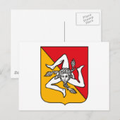 Sicilië Briefkaart van wapenbezit (Voorkant / Achterkant)