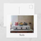 Sicilië Briefkaart - Zomerfruit (Voorkant / Achterkant)