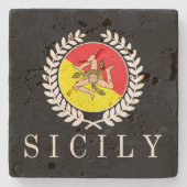 Sicilië Classico Stenen Onderzetter (Voorkant)