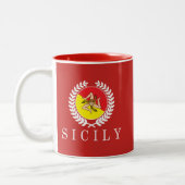 Sicilië Classico Tweekleurige Koffiemok (Links)
