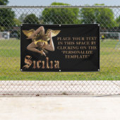 Sicilië Commerciële Sign Banner (Aanpasbaar) (Insitu)