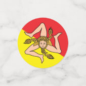 Sicilië Confetti, feest, Siciliaanse vlag Confetti (Kleine voorkant)