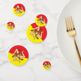 Sicilië Confetti, feest, Siciliaanse vlag Confetti