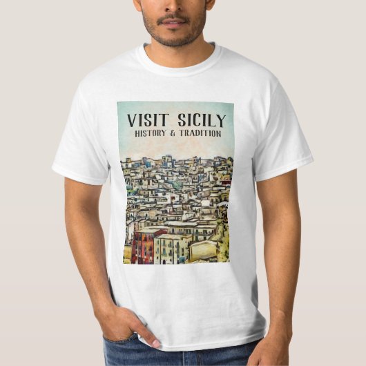 Sicilië - GESCHIEDENIS EN TRADITIE T-shirt (Voorkant)