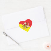 Sicilië Hart Sticker, Patriottische Siciliaanse Vl Sticker (Envelop)