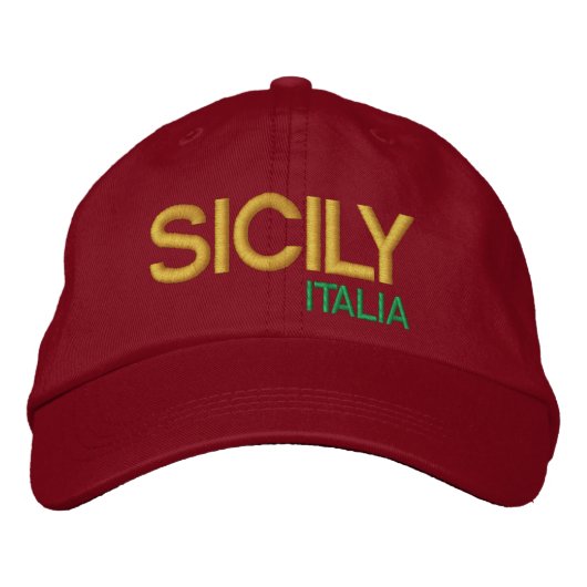 Sicilië Honkbal Hoed cappello da honkbal Sicilia Pet (Voorkant)