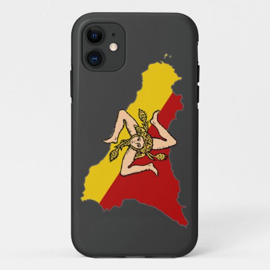 Sicilië Iphone 5 Hoesje (Achterkant)