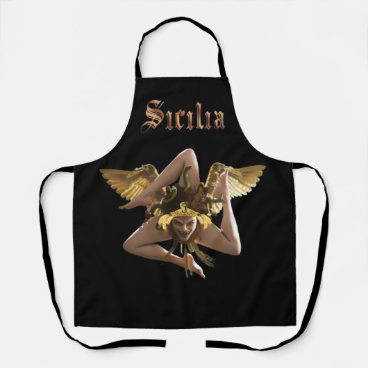 Sicilië Italiaans festival Schort (Voorkant)