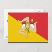 Sicilië, Italië Briefkaart (Voorkant / Achterkant)