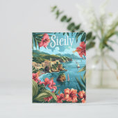 Sicilië Italië Briefkaart (Staand voorkant)