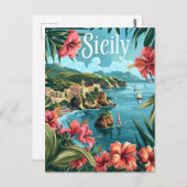 Sicilië Italië Briefkaart (Voorkant / Achterkant)