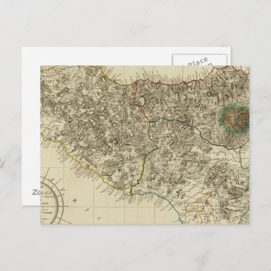 Sicilië, Italië Briefkaart (Voorkant / Achterkant)