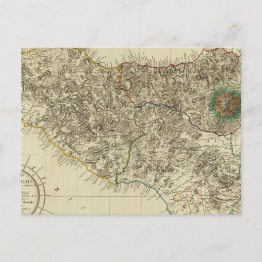 Sicilië, Italië Briefkaart (Voorkant)