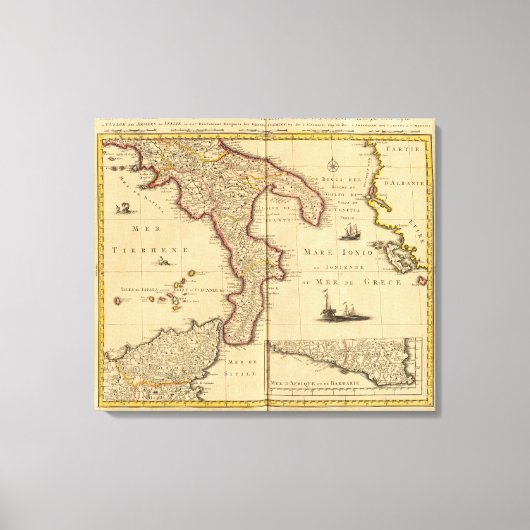 Sicilië Italië Canvas Afdruk (Voorkant)