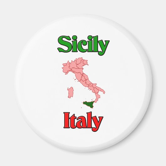 Sicilië Italië Magneet (Voorkant)