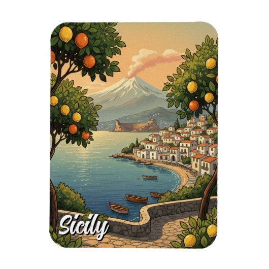 Sicilië Italië Magneet (Verticaal)