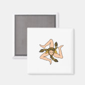 Sicilië Italië Magneet (Voorkant / Achterkant)