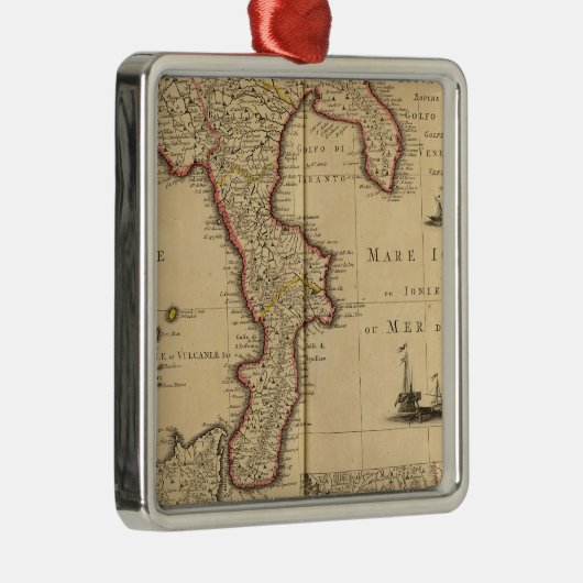 Sicilië Italië Metalen Ornament (Rechts)