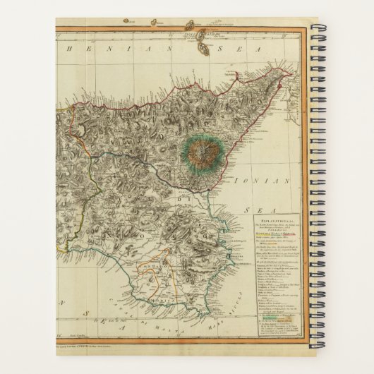 Sicilië, Italië Planner (Achterkant)