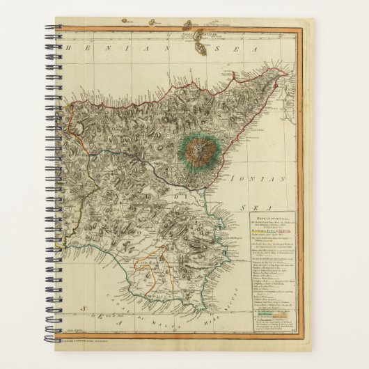 Sicilië, Italië Planner (Voorkant)