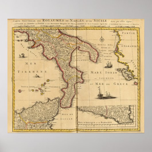 Sicilië Italië Poster (Voorkant)