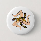 Sicilië Italië Ronde Button 5,7 Cm (Voorkant)