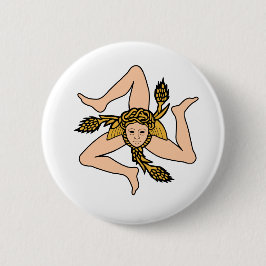 Sicilië Italië Ronde Button 5,7 Cm