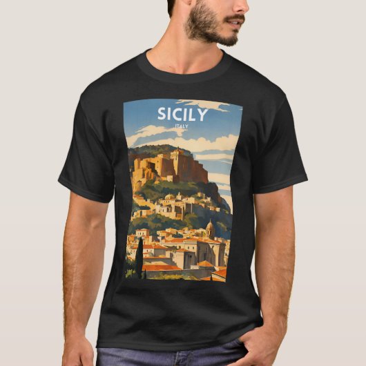 Sicilië Italië T-shirt (Voorkant)