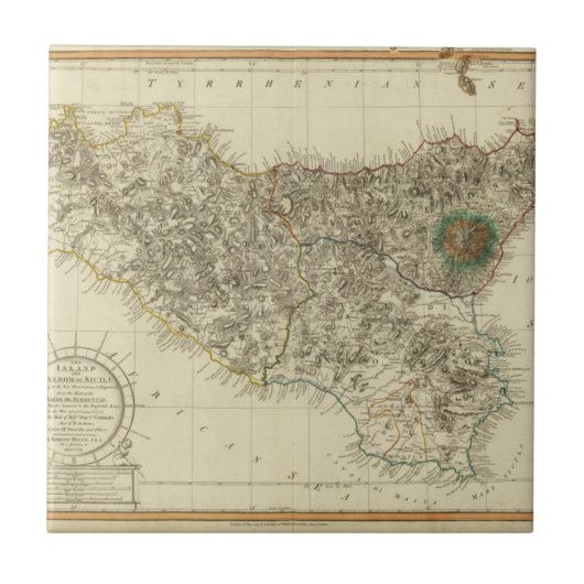 Sicilië, Italië Tegeltje (Voorkant)