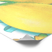 Sicilië Italië Trinacria Lemon tegel Wall Art Post Poster (Hoek)