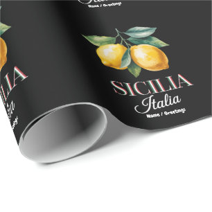Sicilië Italië Trots Siciliaanse Verse Italiaanse Cadeaupapier