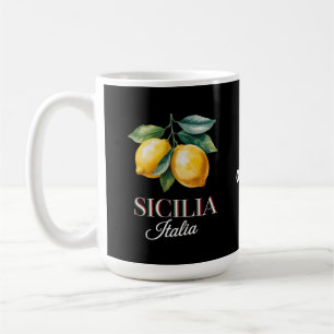 Sicilië Italië Trots Siciliaanse Verse Italiaanse Koffiemok