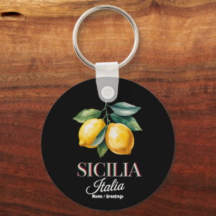 Sicilië Italië Trots Siciliaanse Verse Italiaanse  Sleutelhanger
