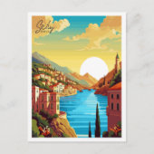 Sicilië Italië vintage reisillustratie Briefkaart (Voorkant)