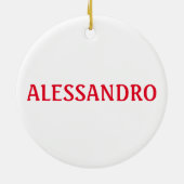 Sicilië Italië Yin Yang Kerstornament Keramisch Ornament (Achterkant)