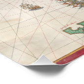 Sicilië kaart voor Manuscript Atlas Perfect Poster (Hoek)