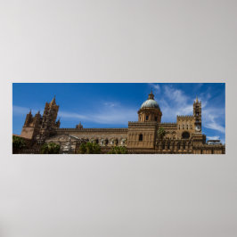 Sicilië - kathedraal van het poster Palermo