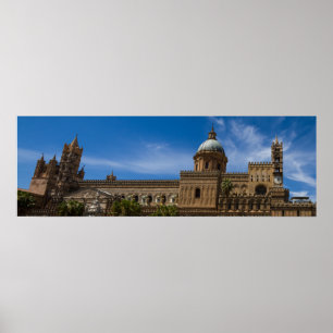 Sicilië - kathedraal van het poster Palermo