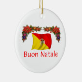 Sicilië Kerstmis Keramisch Ornament (Rechts)