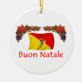 Sicilië Kerstmis Keramisch Ornament (Voorkant)