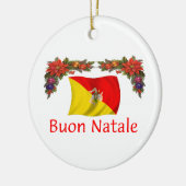 Sicilië Kerstmis Keramisch Ornament (Links)