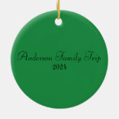 Sicilië Lemon Tree Souvenir Keramisch Ornament (Achterkant)