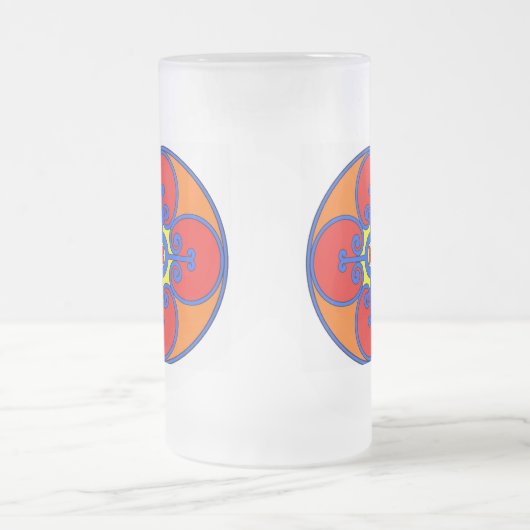 Sicilië mediterraan design matglas bierpul (Center)