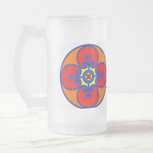 Sicilië mediterraan design matglas bierpul (Links)