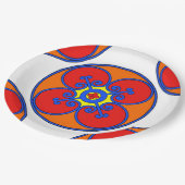 Sicilië mediterraan design papieren bordje (Gekanteld)